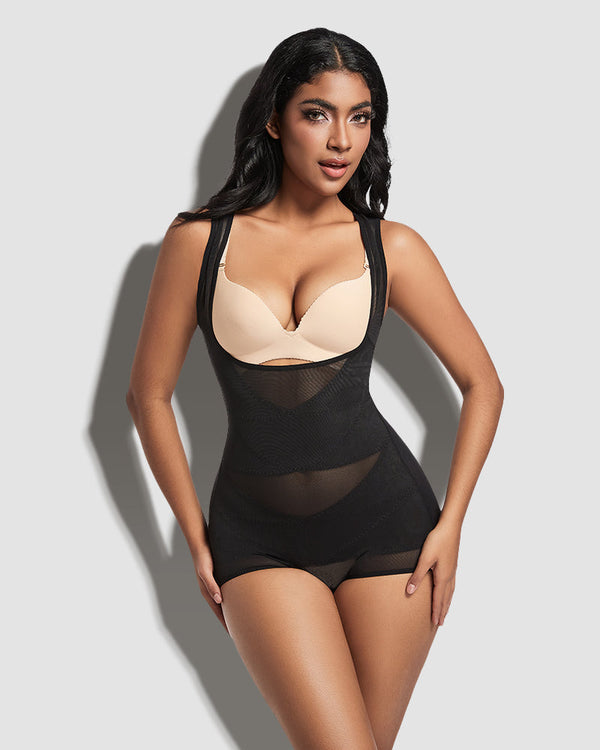 SculptEase Bodysuit | Seamless Shaping | Breathable Mesh Design