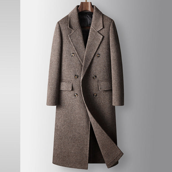 Maison Linen Silk Single-Breasted Trench Coat