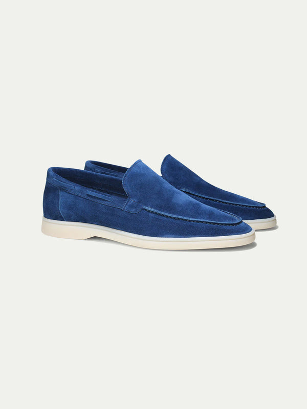 Men’s Loafers | Ultramarine Suede | White Sole