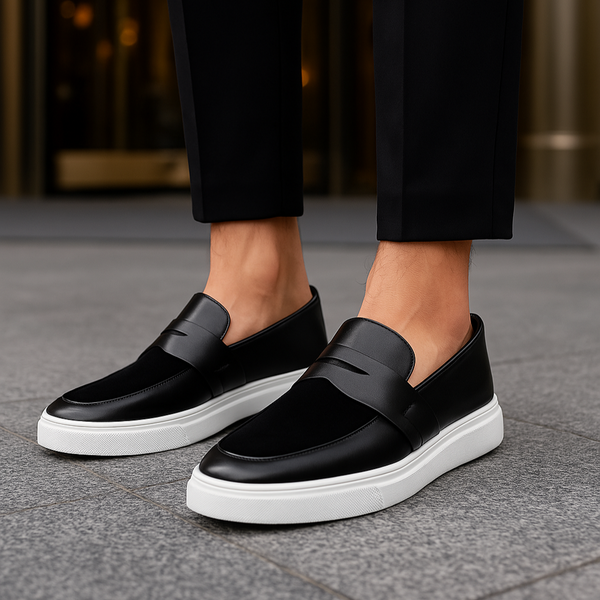Leather Loafers | Slip-On Penny Style | Maison Collection