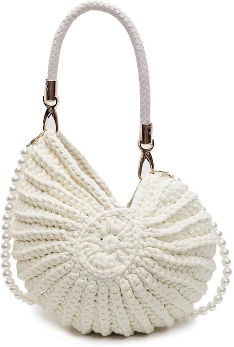 Atelier Crochet Shell Bag | Handcrafted Pearl Detail