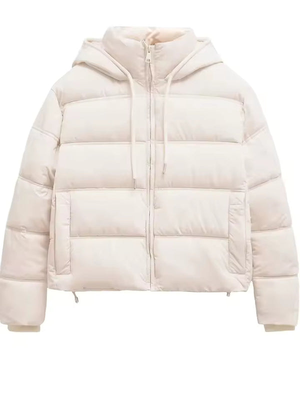 Short Padded Jacket | Hooded Design | Lightweight Winter Warmth