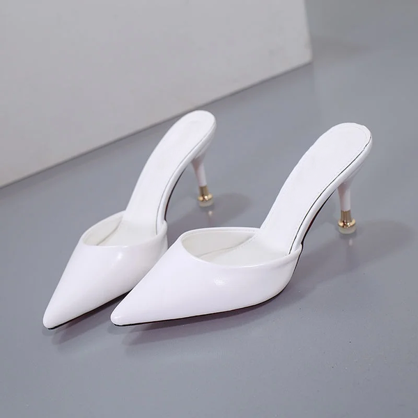Pointed Toe Mule Heels | Slip-On Stiletto