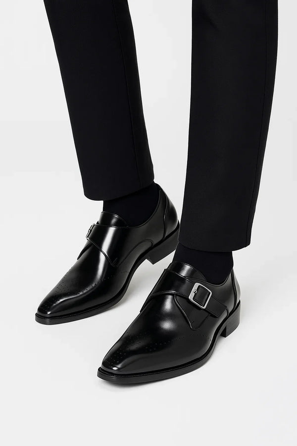 Men's Monk Strap Dress Shoes | Polished Leather Finish