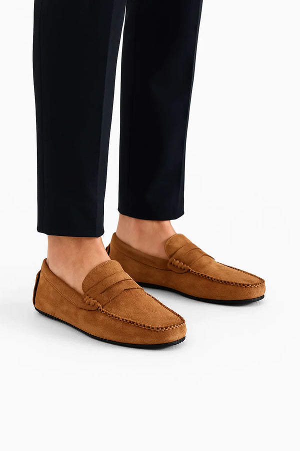 Men's Suede Loafers | Pigskin Leather | Maison Slip-On Comfort