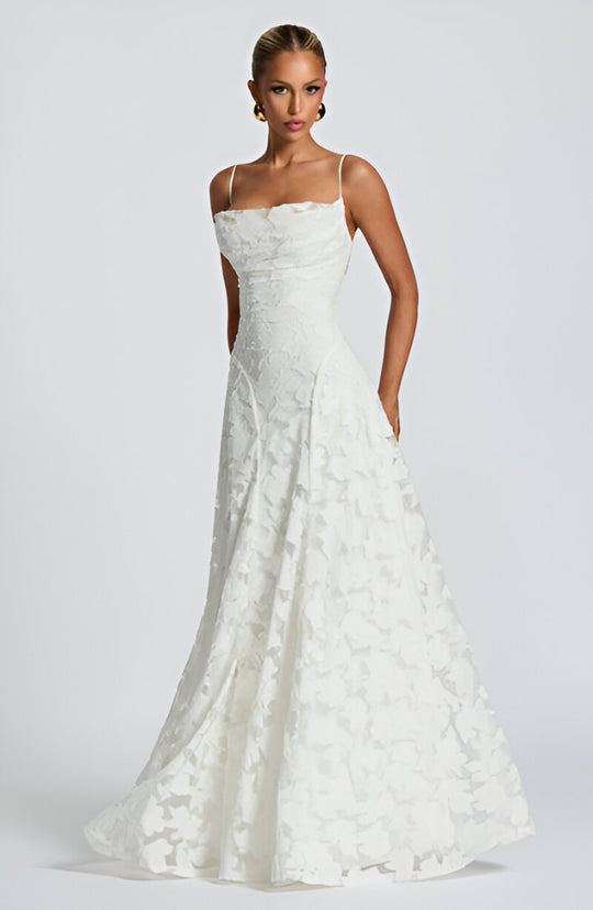 Spaghetti Strap Maxi Dress | Slim Fit Floor-Length
